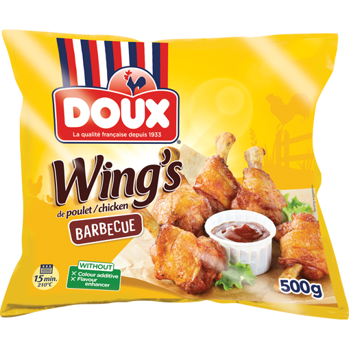 Wing's de pollo a la barbacoa Doux