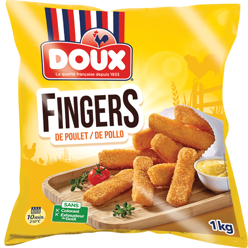 Fingers de pollo Doux acompañados de ensalada